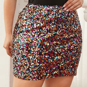 🌈🪩 Sequin Skirt 🪩🌈
